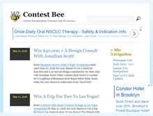 Tablet Screenshot of contestbee.com